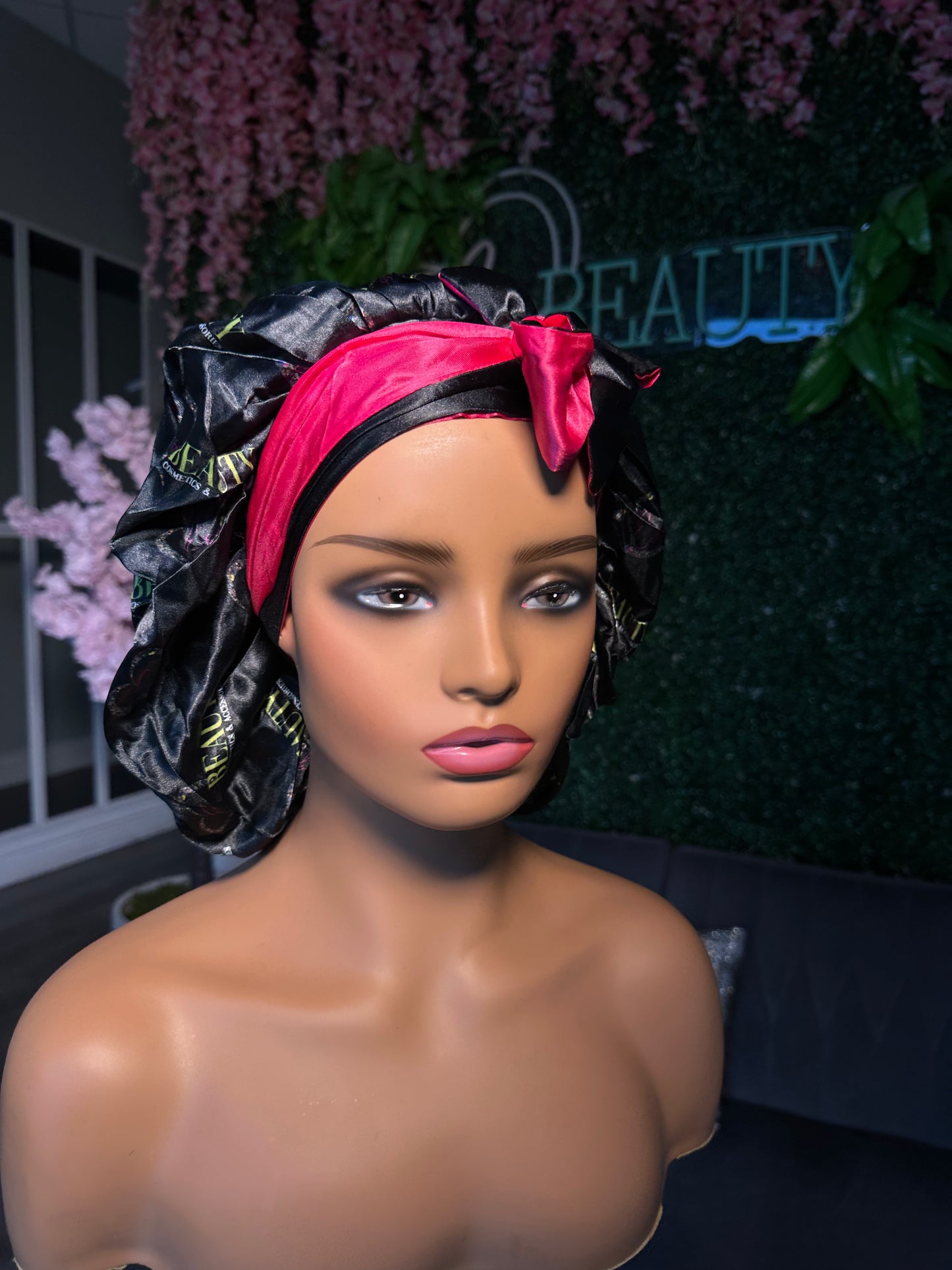 NEW Satin Tie Bonnet